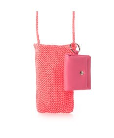 UNBILLION カシュカシュ cachecache / ネオンカラーニットスマホショルダーバッグ