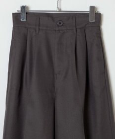 WEGO 【手洗い可】ハイウエストセンタープレスワイドパンツ