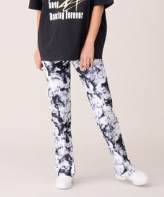 Chacott モノクロプリントブーツカットパンツ