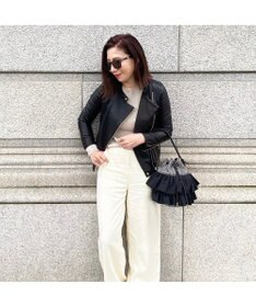 LA BAGAGERIE 【インスタグラマー chiyoさん×LA BAGAGERIE】フリルバケットバッグ