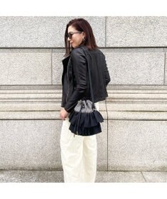 LA BAGAGERIE 【インスタグラマー chiyoさん×LA BAGAGERIE】フリルバケットバッグ