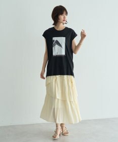 YECCA VECCA フォトプリントノースリーブTee