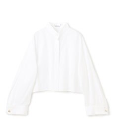 BEIGE， 【洗える】MAGNOLIA / ゴールド釦コットンショート丈ブラウス