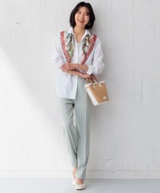 23区 【新色追加/洗える】2WAYストレッチツイル ドロスト パンツ