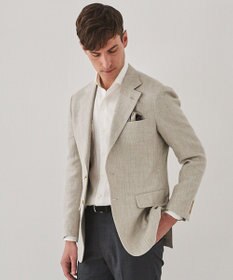GOTAIRIKU 【DORMEUIL】ドーメル HEXAGON リネン ジャケット_ベージュ