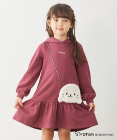 ANY KIDS 【しろたん×anyFAM】しろたんポシェットフードワンピース