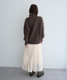 YECCA VECCA ランダムプリーツサテンマーメイドスカート