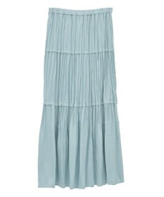 YECCA VECCA ランダムプリーツサテンマーメイドスカート