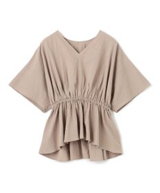 uncrave コットンリネンボイル ペプラムブラウス