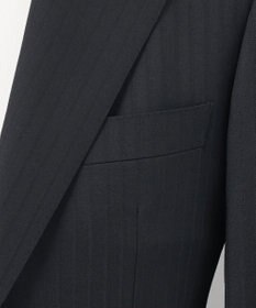 GOTAIRIKU 【御幸毛織】ドライスピナーツイルストレッチスーツ_ブラックストライプ