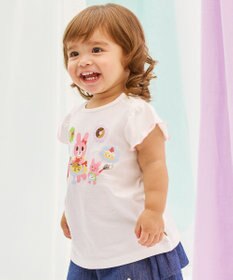 MIKI HOUSE HOT BISCUITS 【80-120cm】 キャビット×お菓子シリーズ 天竺素材半袖Tシャツ