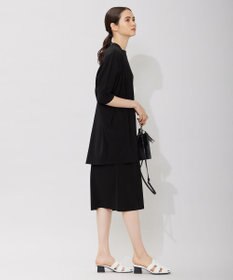 ICB 【洗える】ドライコットンアセテート ドルマンスリーブカーディガン