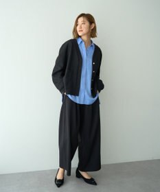 YECCA VECCA 金釦カットジョーゼットカーディガン