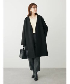 Green Parks 洗えるＶネックミディ丈コート