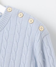 J.PRESS LADIES L 【洗える】WOOL BLEND AIR クルーネック ニット