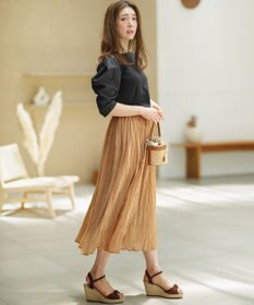 組曲 S 【WEB限定】エスパンディシアープリーツスカート