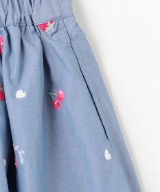 ANY KIDS 総柄刺繍 キュロット