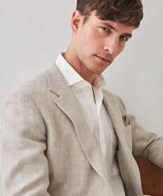 GOTAIRIKU 【DORMEUIL】ドーメル HEXAGON リネン ジャケット_ベージュ