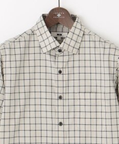 JOSEPH ABBOUD 【綿100％】ファインカウントシャンブレーチェックシャツ