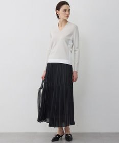 ICB L シンセティックフルニードル Vネックニット