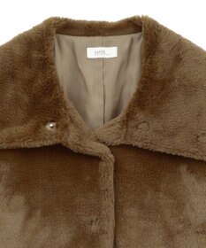 earth music&ecology ファーショートブルゾン