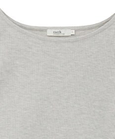 earth music&ecology ラメテレコボートネックプルオーバー