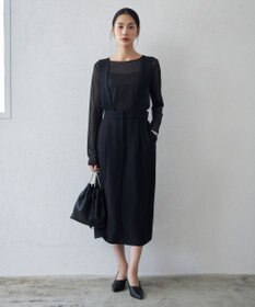 ICB L 【洗える】 マットトリコットチュール シアーカットソー