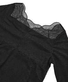 earth music&ecology 【吸湿発熱】【2WAY】あったかフェミニンインナー（２ｗａｙネック）