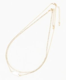 組曲 【2SET】ダイヤレーンプチパール ネックレス