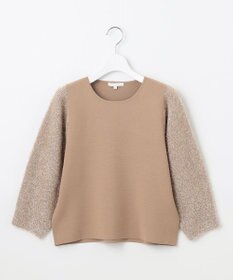 自由区 L 【洗える】フェザーラメ ニット