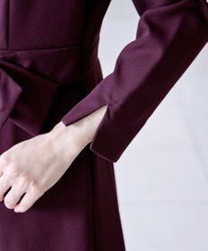 Tiaclasse 【セレモニー・新色追加・洗える】アシメリボンベルトフレアワンピース