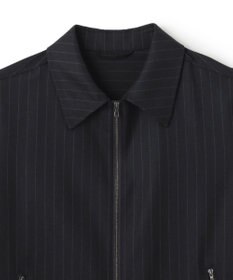 JOSEPH HOMME SAXONY PINSTRIPE ZIP UP JACKET