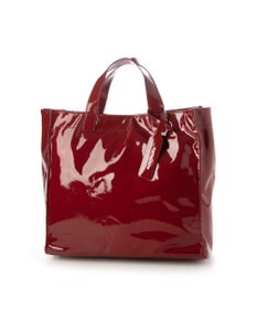 UNBILLION カシュカシュ cachecache / ソフトエナメルスクエア手提げトート