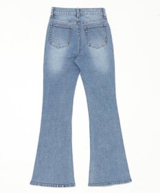 WEGO 【美脚パンツ】ストレッチフレアデニムパンツ