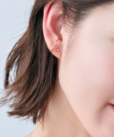 Phoebe 【K10】一粒ダイヤモンドピアス(片耳)　ゴールド