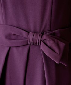 Tiaclasse 【セレモニー・新色追加・洗える】アシメリボンベルトフレアワンピース