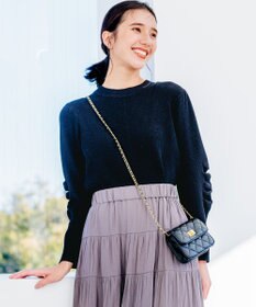 組曲 Elena フリルスリーブ ニットプルオーバー