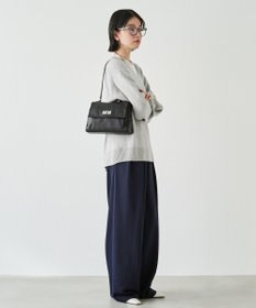 russet ソフトレザーフラップミニトートバッグ(CE-1674)