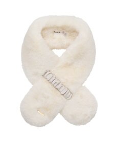 MOONBAT FURLA フェイクファーくしゅくしゅリボンマフラー