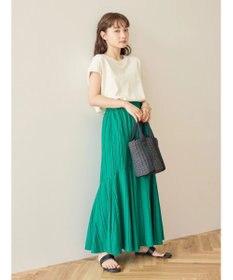 AMERICAN HOLIC リネンブレンドストライプマーメードスカート