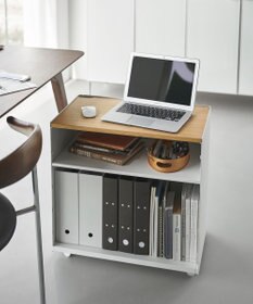 tower 隠せるテレワークワゴン タワー ホワイト