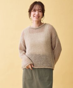 ANY レーシーネットニット