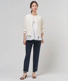 J.PRESS LADIES L 【冷房対策に】レーシー カーディガン