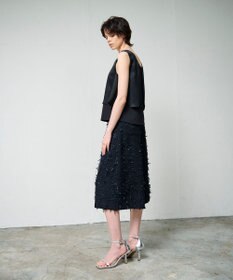 GRACE CONTINENTAL リボンヤーンフレアパンツ