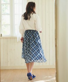 Feroux 楊柳チェックフレア スカート