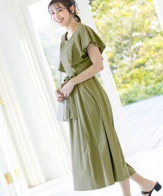 Tiaclasse L 【洗える】ストレスフリーで着用できるカットソーフレアワンピース