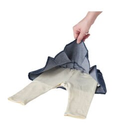 MIKI HOUSE HOT BISCUITS 【80-120cm】 デニム スカート付きパンツ