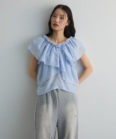 Green Parks マルチＷＡＹオフショルフリルブラウス