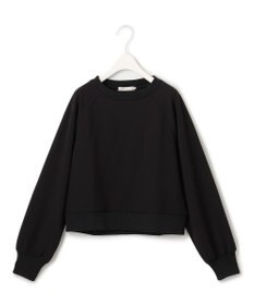 ICB 【UVカット・洗える】ジョーゼットジャージー クロップド丈プルオーバー