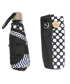 +RING 【UVカット95%以上】【UPF50＋】プラスリング レディース 晴雨兼用 折傘 BLKT1309